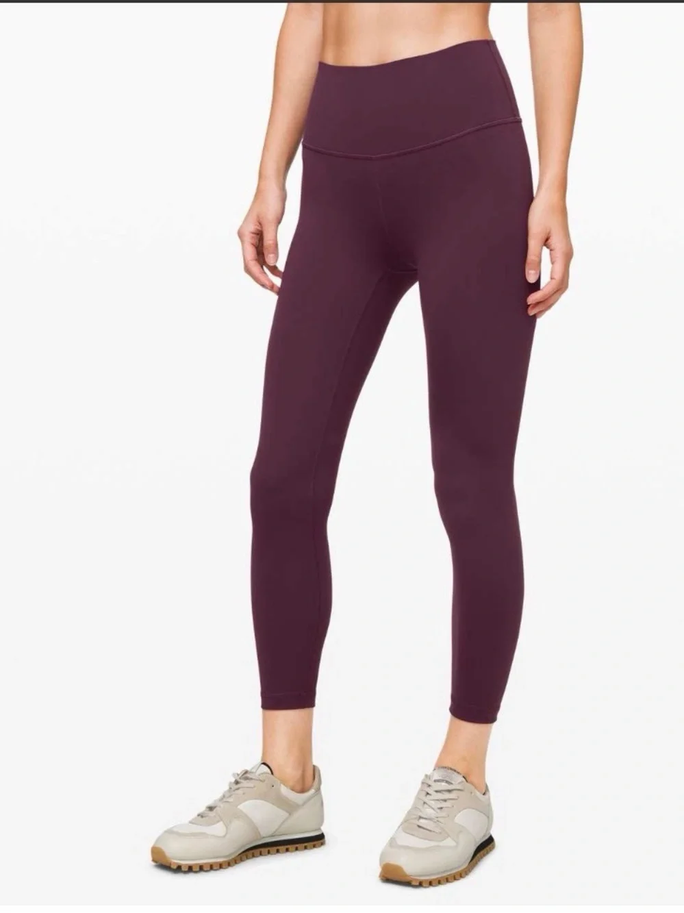 Lululemon Wunder Under Arctic Plum Leggings Sz 8